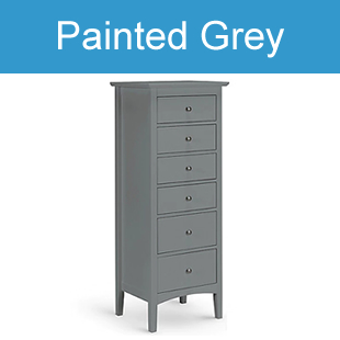 Grey tall boy deals drawers