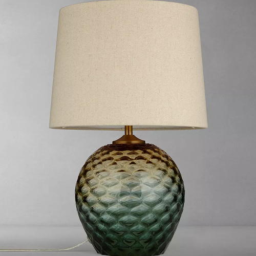 Abigail Dimple Ombre Table Lamp, Green