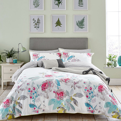 Joules White Beau Bloom Bed Linen