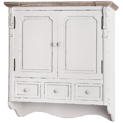Wooden Distressed Country Cottage Cabinet