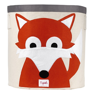 Nursery Storage Toy Box with Fox Design by 3 Sprouts