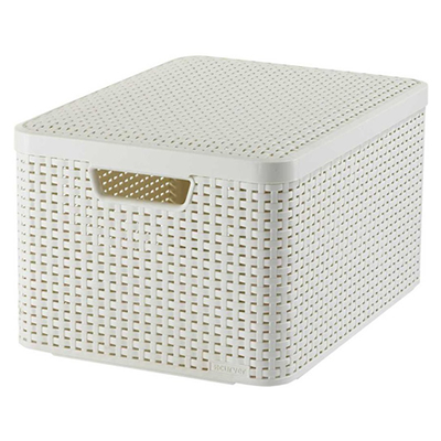 White Curver Storage Box With Lid