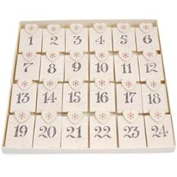 Christmas Pretty Peg Board with Hearts Advent Calendar by East of India