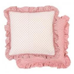 LH21P / Pillow case from the series "Lovely Hearts" / 40 x 40 / color: pink
