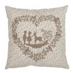 FFT20 / Pillow Case / Cushion / Series Fleurs Forest Fairy Tale / Quilts & Cushions / just pillow case without inlet / 40 x 40 cms