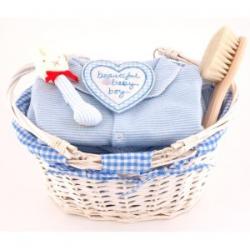New Baby Gift Basket - Blue (0-3 Months)