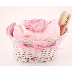 New Baby Gift Basket - Pink (0-3 Months)