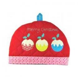 Gisela Graham - Angel Cakes Applique Tea Cosy Merry Christmas