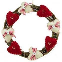 Shabby Chic Hearts & Twigs Christmas Wreaths