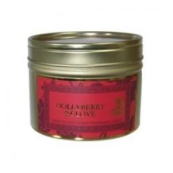 Christmas Candles ~ Hollyberry & Clove Scented Candle in a Tin