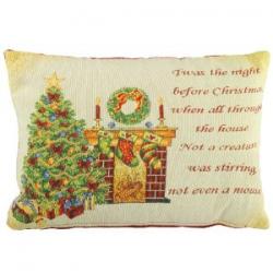 Christmas Cushion ~ Gorgeous Victorian Fireside Country Cushion