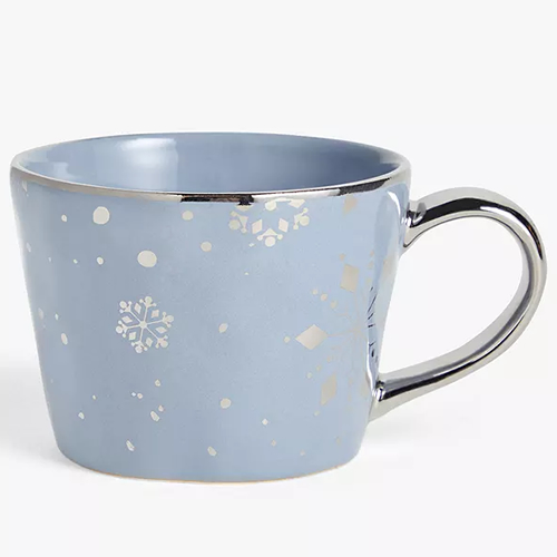 Snow Stoneware Mug, 350ml, Blue