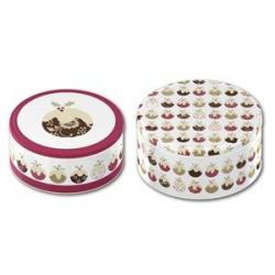 Christmas Cake Tins ~ Puddings Set of Two