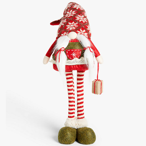 . Festive Field Lady Gonk Figure with Present