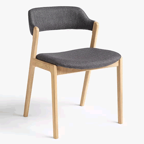 Santino Dining Chair, Grey / Oak