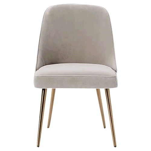 west elm Mid-Century Velvet Dining Chair, Dove Grey