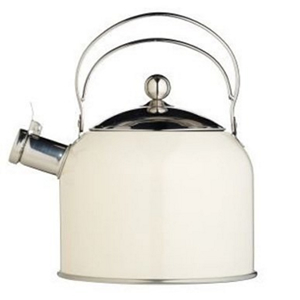 Kitchen Craft, Kettle in Cream, Classic Collection Whistling Kettle, 2.3 Litre