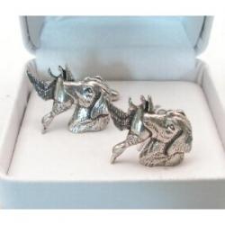 Labrador Retriever with Duck ~ Mens Pewter Cufflinks in Box