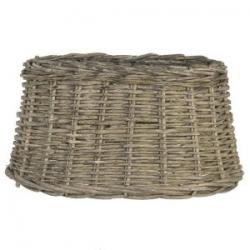 6RO0154 Rattan lampshade 36 x 25 H 19 cm, grey