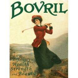 Vintage / Retro Metal Advertising Sign  Bovril for Health, Strength & Beauty