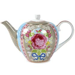 Floral Teapot - Khaki, by Pip Studio