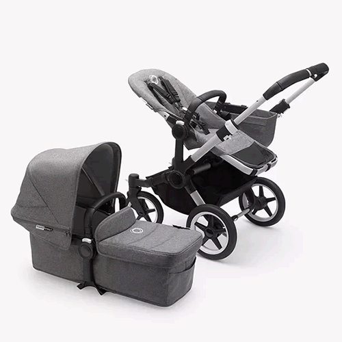 Bugaboo Donkey3 Mono Pushchair and Carrycot, Grey Melange