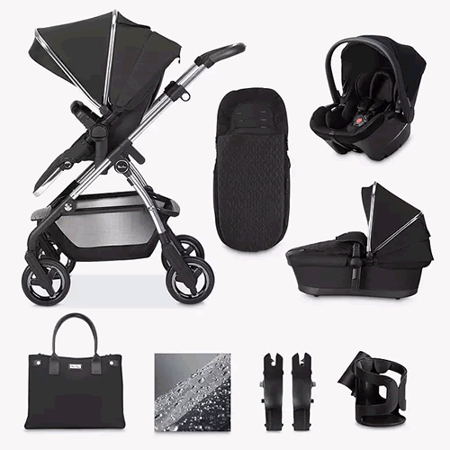 Silver Cross Wayfarer 2020 Simplicity Plus 10 Piece Pushchair and Carrycot Bundle, Pepper