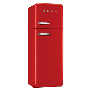 Smeg FAB30RF Fridge Freezer, A++ Energy Rating, 60cm Wide, Right-Hand Hinge, Red