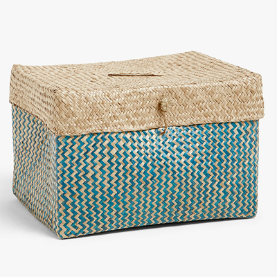 - Seagrass Dual Colour Storage Box with Lid