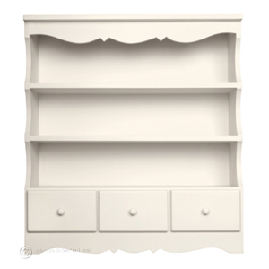 Pretty Ivory Wall Display Shelves