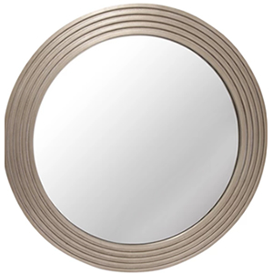 Wilson Round Mirror, D66.5cm, Grooved Border