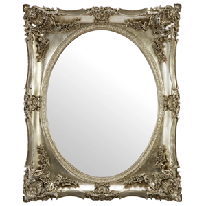 Stunning Ornate Gilt Classic Moulded Frame H106cm W86cm D13cm Mirror in Champagne