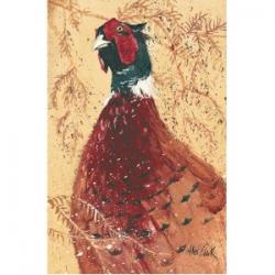 Pheasant Linen Teatowel