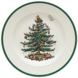 Christmas Spode, Christmas Tree Plate Set of 4 ~ Size 15cm