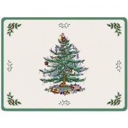 Christmas Spode, Christmas Tree Placemats Set of 6