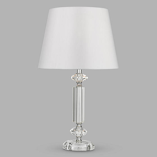 Crystal Column Table Lamp, Clear