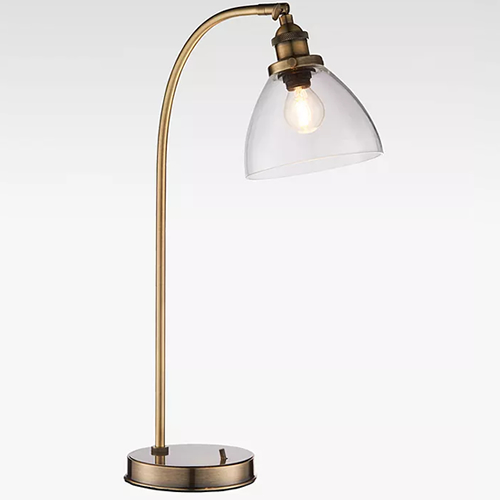 Bay Lighting Carter Desk Lamp, Antique Brass