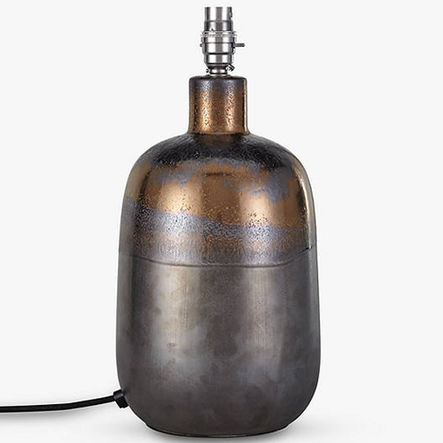 Partners Ember Metallic Ceramic Lamp Base, Bronze, H30cm
