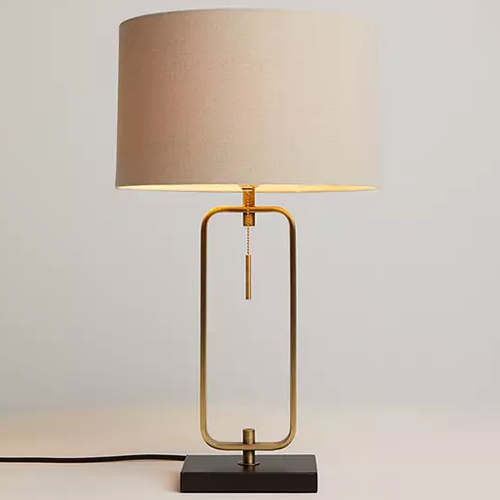 Frame Table Lamp, Black / Brass