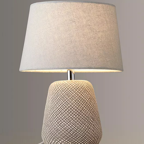 Iona Small Table Lamp, Grey