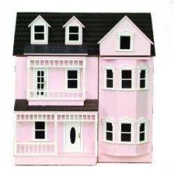 Exmouth Dolls House Victorian Style In Pink Painted Finish