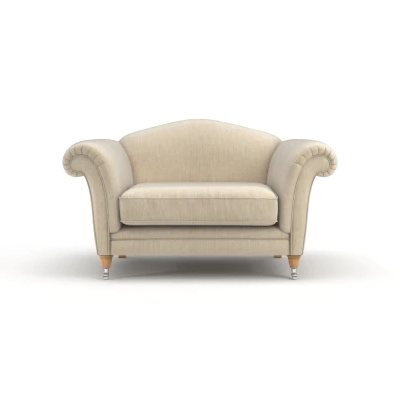 Upholstered One Cushion Two Person / Seater Period Sofa with Feet - Available in A Range of Colours and Finishes