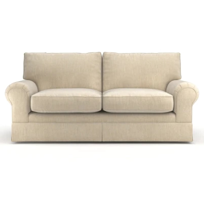 Upholstered Two Seater Square Shaped Comfortable Period Sofa with Feet - Available in A Range of Colours and Finishes