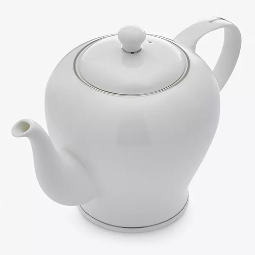 . Royal Worcester Serendipity Platinum Bone China Teapot, 1.1L, White