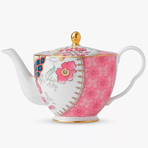 . Wedgwood Butterfly Bloom Teapot, Pink, 500ml