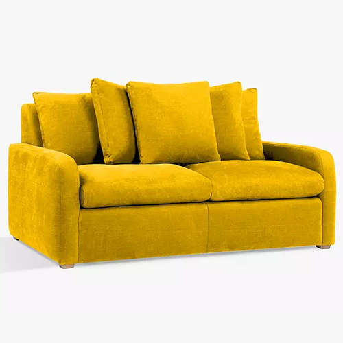 Floppy Jo Sofa Bed by Loaf Clever Velvet Bumblebee Mustard Yellow