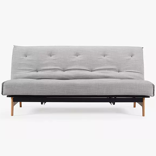 Innovation Living Aslak Sofa Bed with Pocket Sprung Mattress, Linen Ash Grey