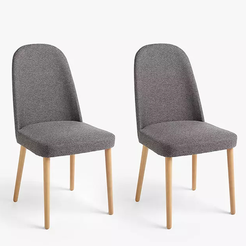 Seek Dining Chairs, Set of 2, Grey, FSC Certified (Beech)