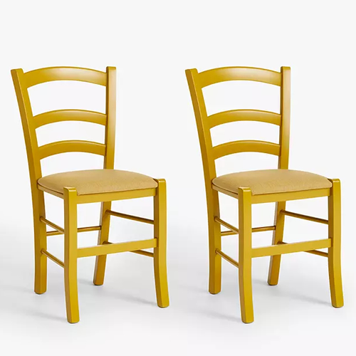 Tavern Dining Chairs, Set of 2, Mustard