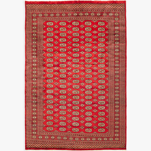 Gooch Luxury Hand Knotted Bokhara Rug, L195 x W295 cm, Red